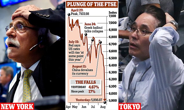 Pasar Saham Shanghai dan Tokyo Kembali Terjungkal Akibat `Keruntuhan China`